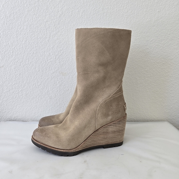 Sorel Shoes - Sorel Women's After Hours Non Shell Mid Cslf Waterproof Boot Suede Wedge Size 9